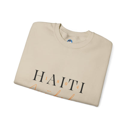 “Haitian Beauty” Sweatshirt Bold Afro-Caribbean Portrait, Unisex Cultural Streetwear, Stylish Haiti Crewneck Sweatshirt