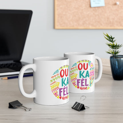 Ou Ka Fè’l Limited Heritage Edition Ceramic Mug Creole Affirmation Design - CreoleSizzle