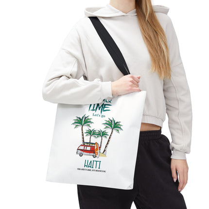 Summer Time Haiti Limited Edition Tropical Design Tote Haitian Beach Vibes - CreoleSizzle