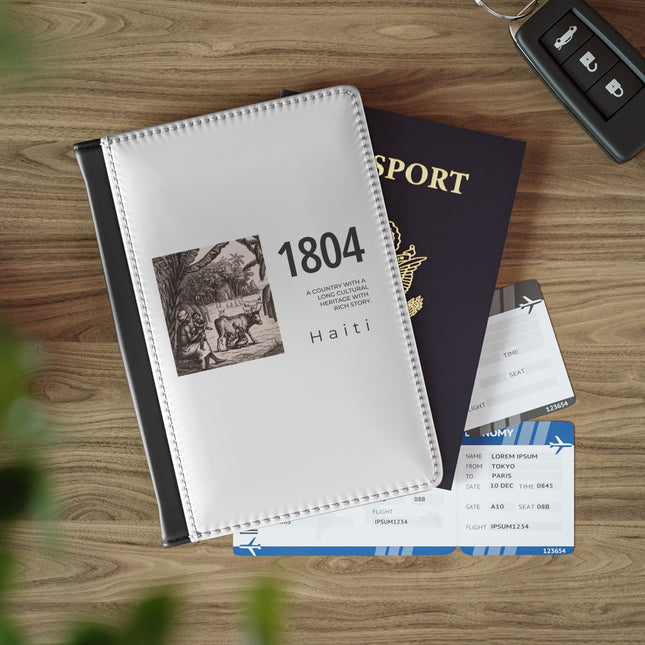 1804 Haiti Heritage Emblem Premium Passport Cover Exclusive Historical Design