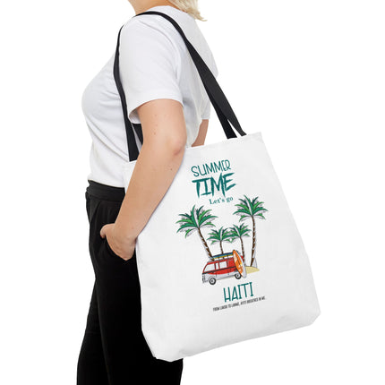 Summer Time Haiti Limited Edition Tropical Design Tote Haitian Beach Vibes - CreoleSizzle