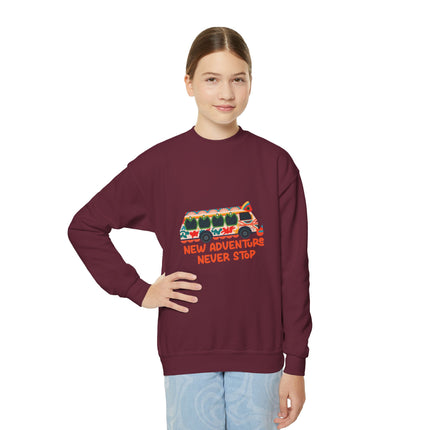 The Explorer’s Ride  Tap-Tap Adventure Sweatshirt Haitian Travel Series Youth Premium Crewneck