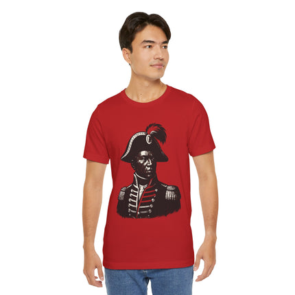 Historical Haitian Hero Tee Vintage Black & White Portrait Unisex Cultural Heritage T-Shirt
