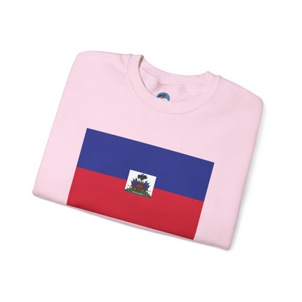 Proud Haitian Heritage Flag Sweatshirt Cultural Pride Series Unisex Premium Crewneck Proud Haitian Sweatshirt