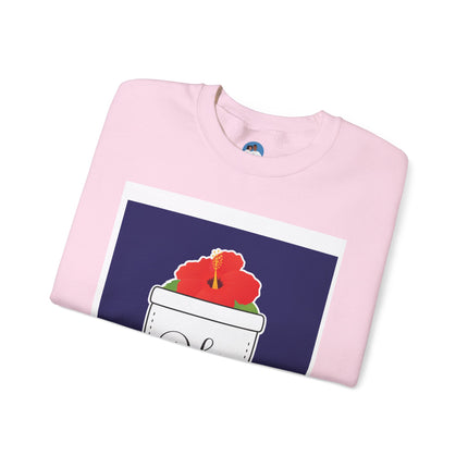 Haiti with Hibiscus Tropical Identity Sweatshirt Creole Heritage Series Unisex Premium Crewneck