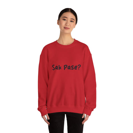 Sak Pasè? Crewneck Sweatshirt Haitian Greeting Series Unisex Streetwear Essential Crewneck Sweatshirt