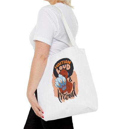 Haitian Loud & Proud Premium Cultural Tote Bags Limited Artist Edition - CreoleSizzle