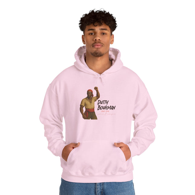 Dutty Boukman The Catalyst of Revolt Hoodie Haitian Freedom Series Unisex Heavy Blend Casual Wear