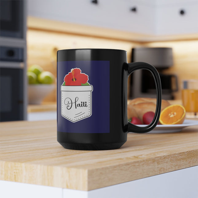 Haiti with Hibiscus Tropical Identity Special Edition Premium Coffee Mug Nature Lover's Drinkware