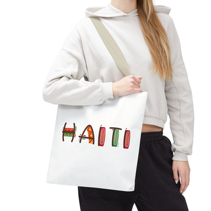 Haiti Art Limited Edition Heritage Tote Bag African Roots Design - CreoleSizzle