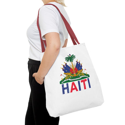 Ayiti Crayon Emblem Educational Heritage Tote Bag Diaspora Kids Edition - CreoleSizzle