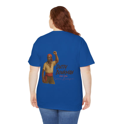 Dutty Boukman Unisex Cotton Tee Afrocentric Heritage Shirt Revolutionary Design History Lover’s Gift Inspirational T-Shirt