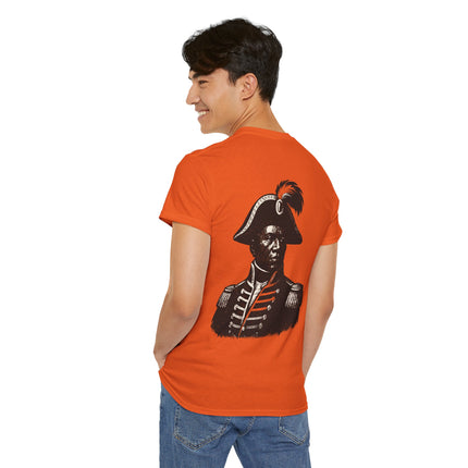 The Visionary’s Gaze Toussaint-Inspired Graphic T-Shirt Haitian Freedom Series Unisex Heavy Cotton T-Shirt
