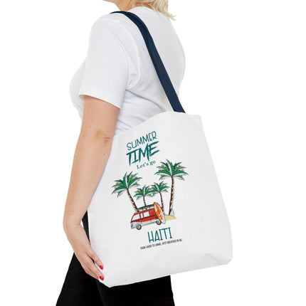 Summer Time Haiti Limited Edition Tropical Design Tote Haitian Beach Vibes - CreoleSizzle
