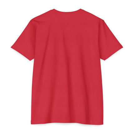 The Dual Heritage Tee Marron & Cathedral Reflection Haitian Identity Series Unisex CVC Jersey T-Shirt