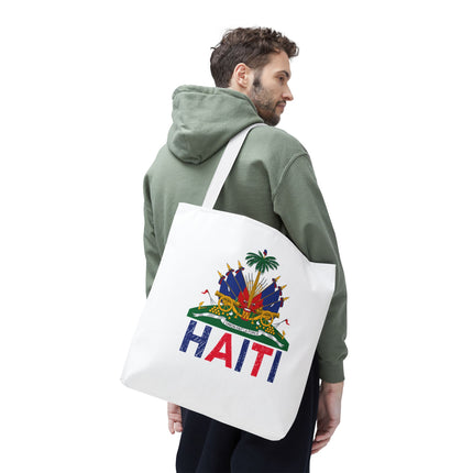 Ayiti Crayon Emblem Educational Heritage Tote Bag Diaspora Kids Edition - CreoleSizzle