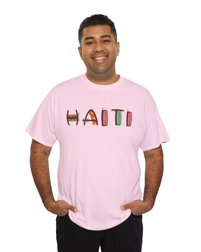 Haiti in Color Limited Heritage Drop Tee Artistic Creole Typography