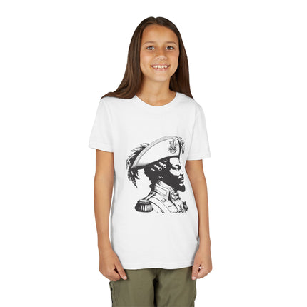 Youth Historical Figure T-Shirt Haitian Freedom Fighter Graphic Tee Black History Month Kids Apparel Cultural Heritage Gift