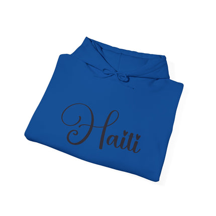 The Calligrapher’s Mark Minimalist Haiti Hoodie Cultural Pride Series Unisex Premium Hoodie