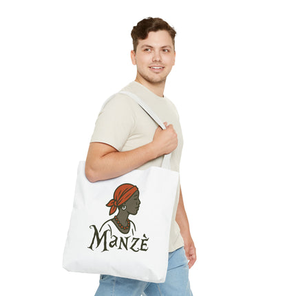 Manzè Limited Edition Heritage Tote Empowering Haitian Women Design - CreoleSizzle