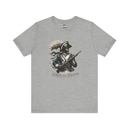 Liberté ou La Mort – Revolutionary Heritage Sweatshirt | Haitian Pride Apparel, Unisex Jersey Short Sleeve Tee - CreoleSizzle