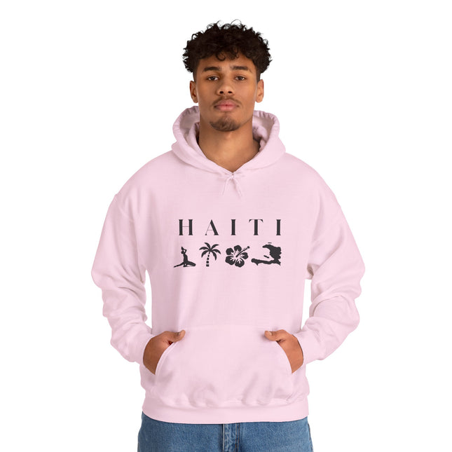 The Island’s Whisper Haiti Coastal Scene Hoodie Tropical Heritage Series Haiti Inspired Unisex Hoodie