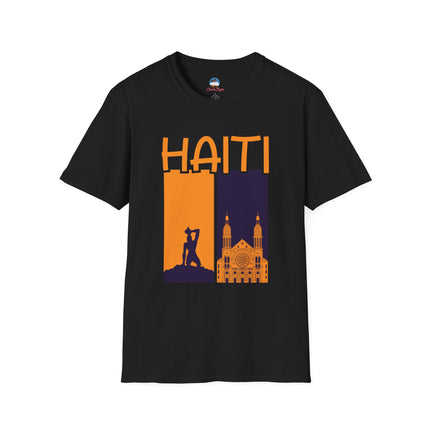 Faith & Fire Negre Marron Cathedral Legacy T-Shirt Haitian Spirit Series Unisex Premium Crewneck Haiti Graphic Tee
