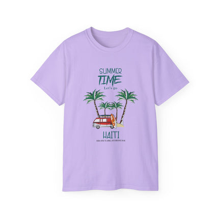 Summer Time in Haiti  Tropical Escape Tee  Haitian Sunshine Series  Unisex Ultra Cotton Tee,