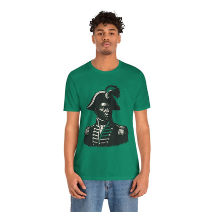 Historical Haitian Hero Tee Vintage Black & White Portrait Unisex Cultural Heritage T-Shirt