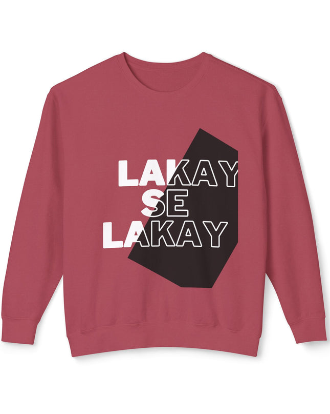 Lakay Se Lakay Crewneck Sweatshirt Haitian Heritage Statement Sweater Unisex Lightweight Crewneck Sweatshirt - CreoleSizzle