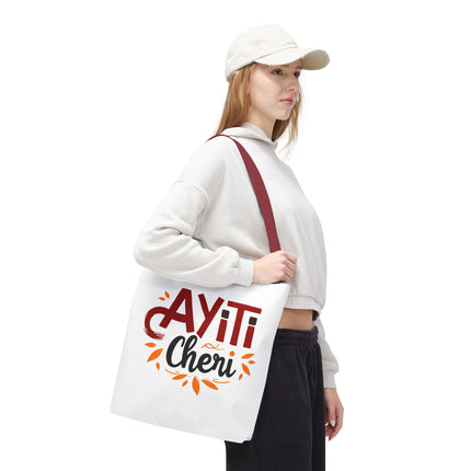 Ayiti Chéri Limited Edition Heritage Tote Bag Sweet Haiti Design - CreoleSizzle