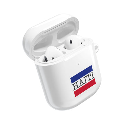 Haitian Flag and Name Minimalist National Pride AirPods Case Everyday Heritage Edition