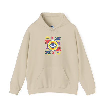 The Watchful Spirit Creole Eye Protection Hoodie Afro-Haitian Heritage Series Unisex Heavy Blend Sweatshirt