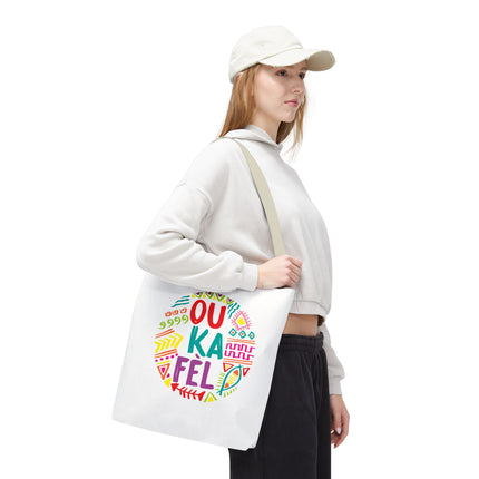 Ou Ka Fè’l Limited Edition Creole Motivation Tote Inspirational Haitian Design - CreoleSizzle