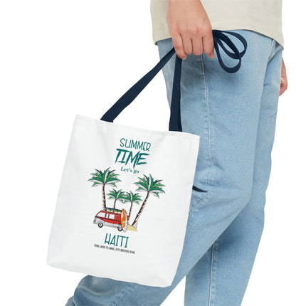 Summer Time Haiti Limited Edition Tropical Design Tote Haitian Beach Vibes - CreoleSizzle
