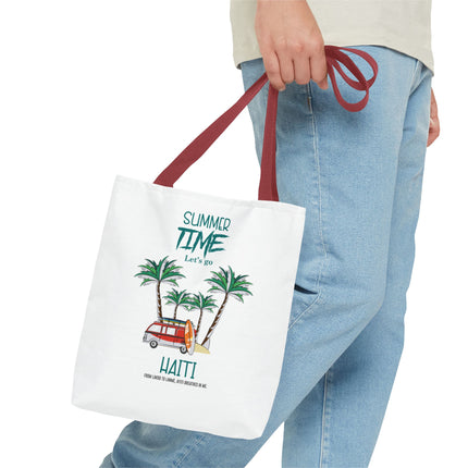 Summer Time Haiti Limited Edition Tropical Design Tote Haitian Beach Vibes - CreoleSizzle