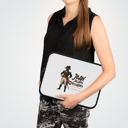 Jean Jacques Dessalines The Warrior March Haitian Revolutionary Leader Laptop Sleeve - CreoleSizzle