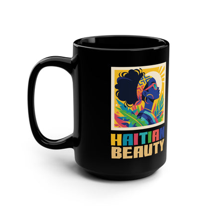Haitian Beauty Melanin Majesty Premium Mug Afro Caribbean Grace & Cultural Pride