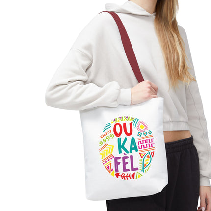 Ou Ka Fè’l Limited Edition Creole Motivation Tote Inspirational Haitian Design - CreoleSizzle