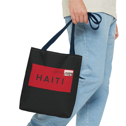 Haiti Postage Limited Edition Heritage Tote Bags Retro Seal Design - CreoleSizzle