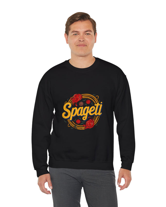 Cozy Spageti Sweatshirt Celebrate Haitian Culinary Heritage with Style and Premium Comfort - CreoleSizzle