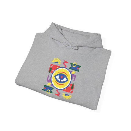 The Watchful Spirit Creole Eye Protection Hoodie Afro-Haitian Heritage Series Unisex Heavy Blend Sweatshirt