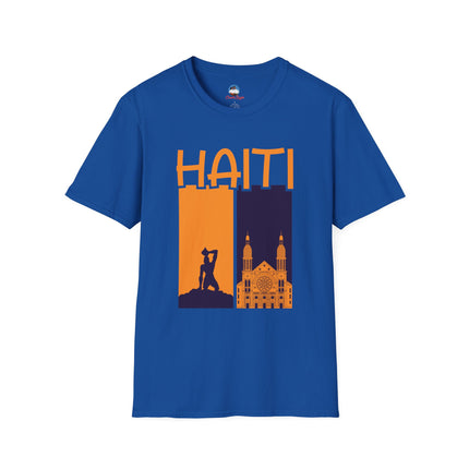 Faith & Fire Negre Marron Cathedral Legacy T-Shirt Haitian Spirit Series Unisex Premium Crewneck Haiti Graphic Tee
