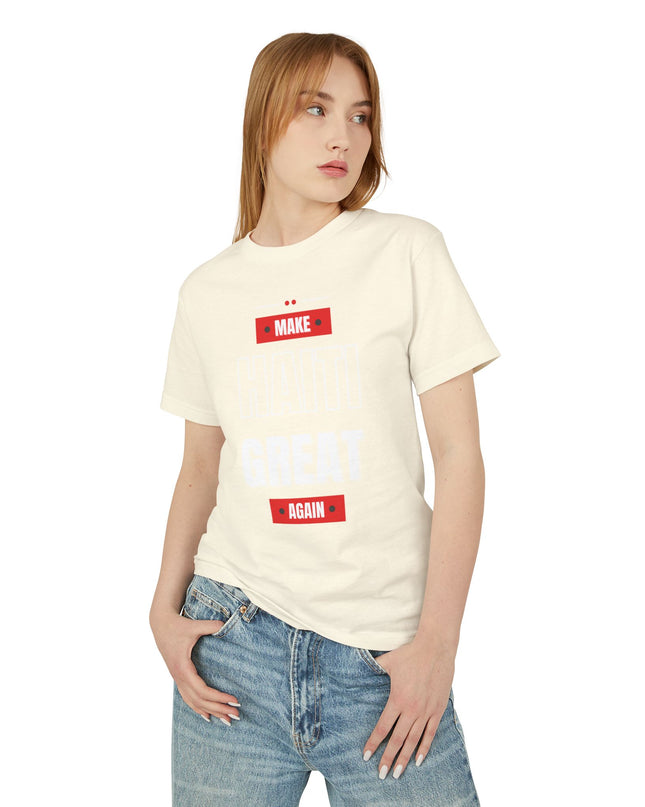 Make Haiti Great Again T-Shirt Haitian Pride Statement Sustainable & Durabl Unisex Garment-Dyed Heavyweight Cotton Tee - CreoleSizzle