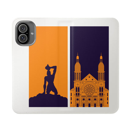 Ayiti Soulscape Marron And Cathedral Mirrored Flip Case for iPhone Edition Symbol of Dual Heritage