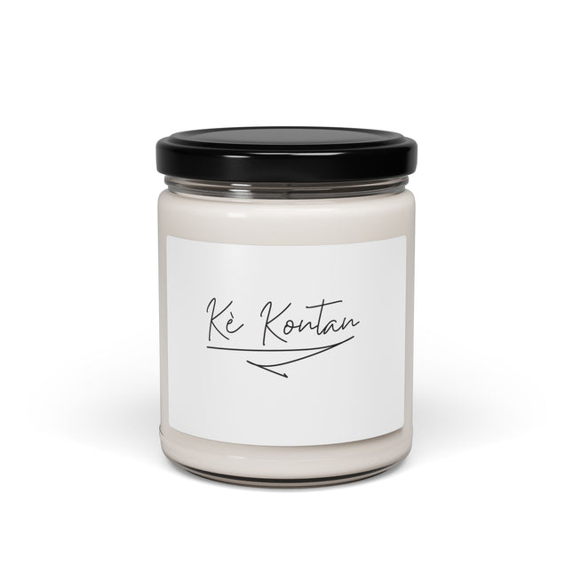 Kè Kontan Happy Heart Minimalist Candle Elegant Haitian Joy Collection - CreoleSizzle