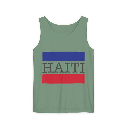 Haiti Pride Tank Top Flag Emblem Heritage Shirt Unisex Summer Streetwear Everyday Haiti Collection