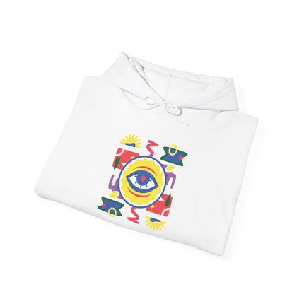 The Watchful Spirit Creole Eye Protection Hoodie Afro-Haitian Heritage Series Unisex Heavy Blend Sweatshirt