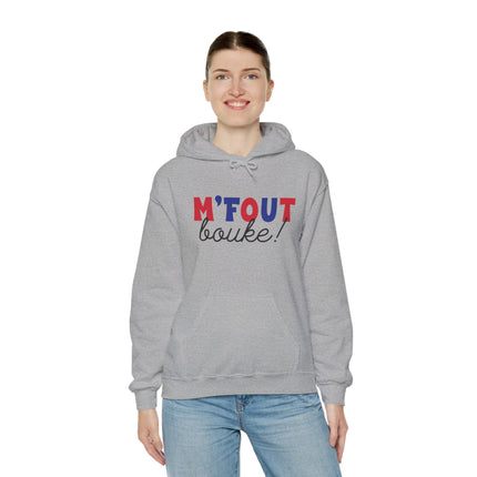 M’FOUT Bouke! Hoodie Relatable Creole Humor Unisex Heavy Blend™ Sweatshirt Everyday Comfort & Style