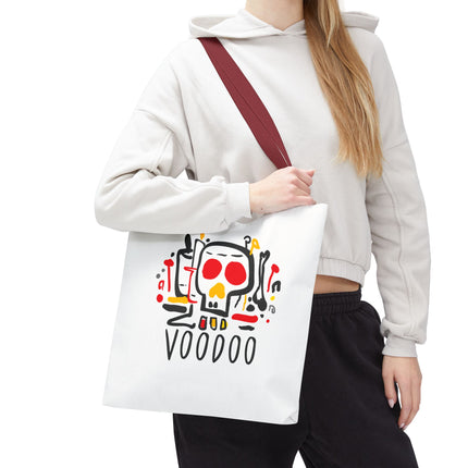 Voodoo Art Haitian Spiritual Symbols Tote Afro-Caribbean Vodou Design - CreoleSizzle